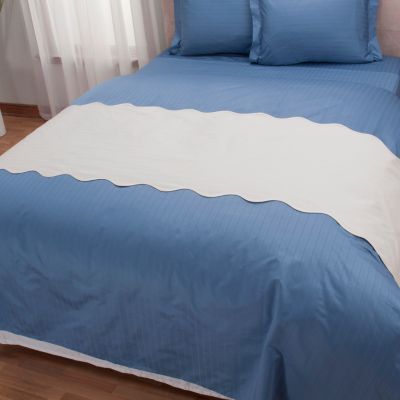 North Shore Linens 1000TC Egyptian Cotton Tuxedo Stripe Bed Scarf