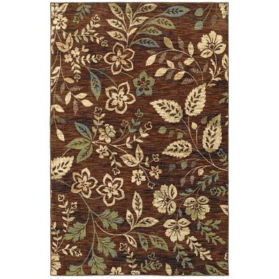 432-583 - Shaw Living&trade; Mirabella Collection Bastia Brown Woven Rug