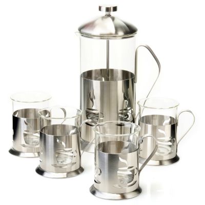 BergHOFF 5 Piece French Press Coffee Set