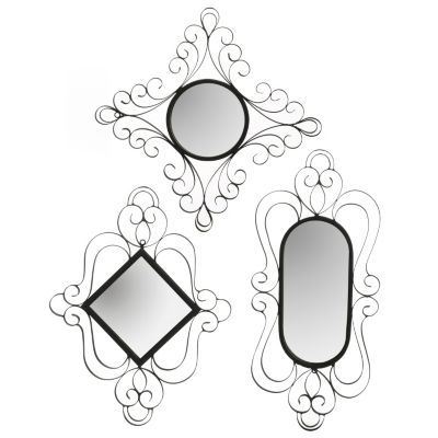 432-959 - Style at Home with Margie Brookston Three-Piece Wall Mirror Set