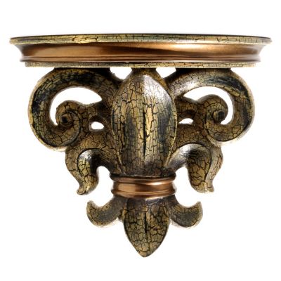 432-960 - Style at Home with Margie 6'' Fleur-de-lis Wall Shelf