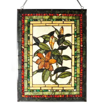 433-005 - Style at Home with Margie 24" Lily Jade Stone Window Panel 