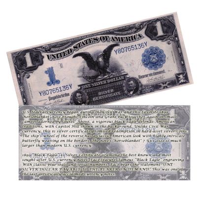 433-159 - 1899 $1 Black Eagle VG/Fine Silver Certificate 