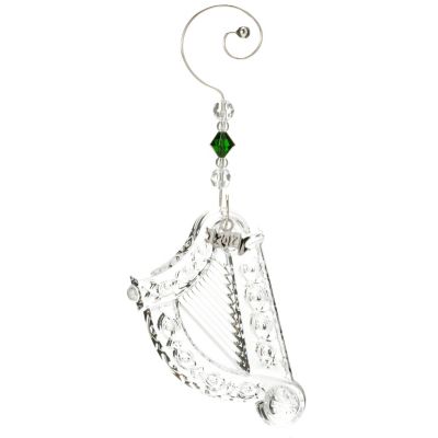 WATERFORD CRYSTAL IRISH CHARMS HARP ORNAMENT