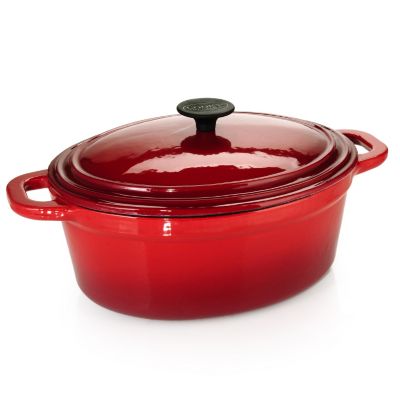 Cook's Tradition Oval Enamel Cast Iron French Oven