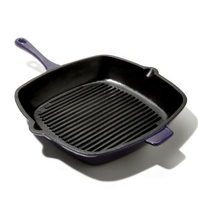 433-280 - Cook's Tradition&trade; 11" Square Enamel Cast Iron Grill Pan