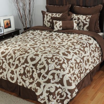 433-303 - North Shore Linens&trade; ''Durham'' Microfiber Eight-Piece Bedding Ensemble