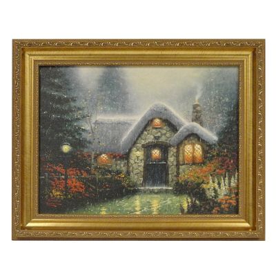 433-312 - Thomas Kinkade ''Woodman's Thatch'' 12'' x 16'' Framed Print