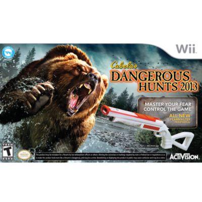 433-624 - Cabela's Dangerous Hunts 2013 w/ Gun Controller Nintendo Wii Game