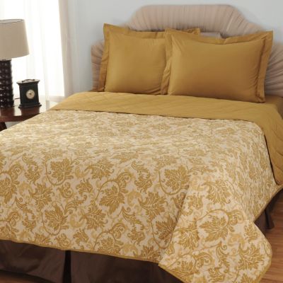North Shore Linens 600TC Reversible Three-Piece Coverlet Set