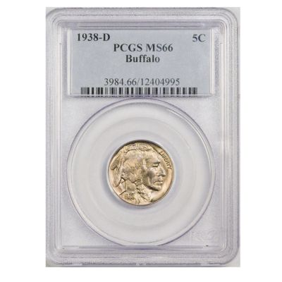 1938 D BUFFALO PCGS MS66