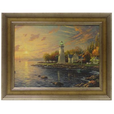 THOMAS KINKADE "SERENITY COVE" 12X16 TEXTURED PRINT