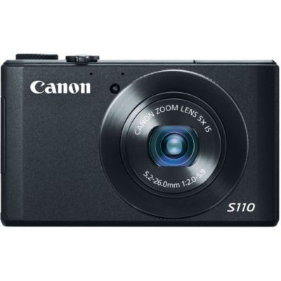 433-960 - Canon 6351B001 PowerShot S110 Black 12.1MP Digital Compact Camera 