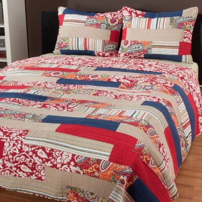 434-060 - North Shore Linens&trade; "Rowan" Three-Piece Quilt Set