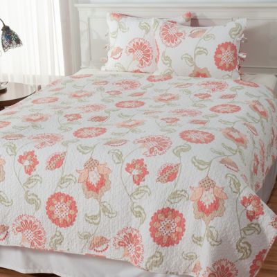 434-062 - North Shore Linens&trade; "Addie" Cotton Three-Piece Quilt Set