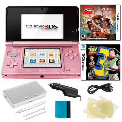 434-658 - Nintendo 3DS Pearl Pink Disney Bundle w/ Two Games & Accessories