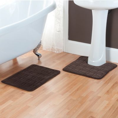 Cozelle Memory Foam Bath and Contour Mat Set