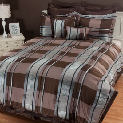 434-721 - North Shore Linens&trade; "Dakota" Microfiber Eight-Piece Bedding Ensemble
