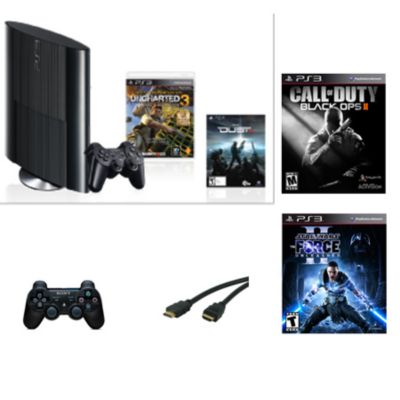434-740 - Sony PlayStation 3 250GB Uncharted 3 System w/  Call of Duty: Black Ops 2 & Star Wars