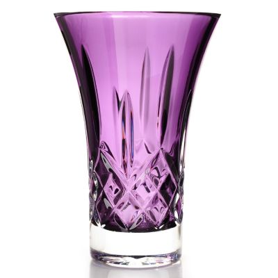434-827 - Waterford&reg; Crystal Color Me Lismore 8" Amethyst Flared Vase
