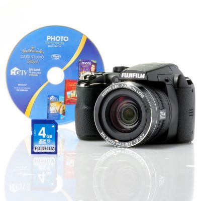 434-842 - Fujifilm FinePix 24x Optical Zoom 14MP Camera w/ Software & 4GB SD Card