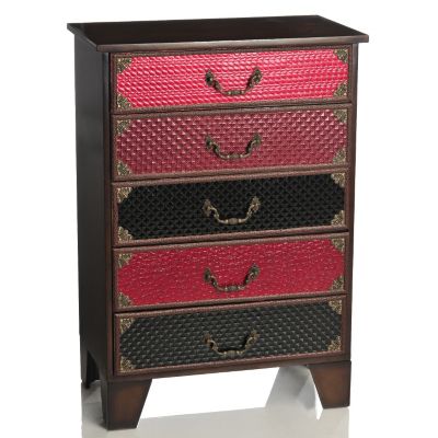 434-935 - Style at Home with Margie 30" En Vogue Five-Drawer Cabinet 