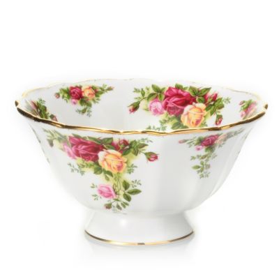 Royal Albert Old Country Rose 50th Anniversary Footed Bowl