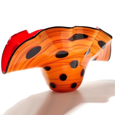 434-971 - Favrile 8.25" Art Glass Hand-Blown Shell Bowl 
