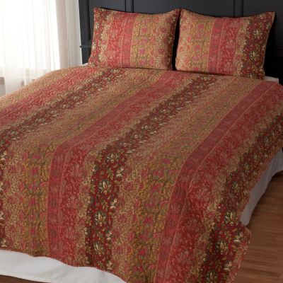 435-138 - North Shore Linens&trade; ''Sahara'' Cotton Three-Piece Coverlet Set