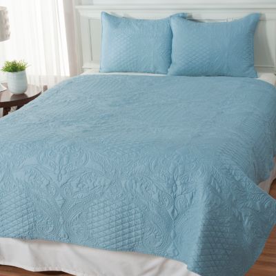 435-144 - North Shore Linens&trade; "Empress" Three-Piece Coverlet Set 