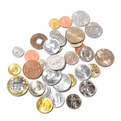 Lucky Coins, Collection of 33 Coins from Around the World