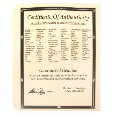 Certificate of Authenticity