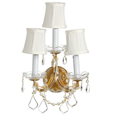 Gallery Maria Theresa Collection Crystal Wall Sconce with Shades