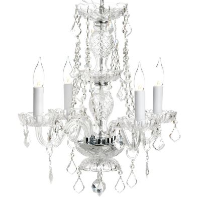 Gallery Venetian Style Crystal 4 Light Chandelier