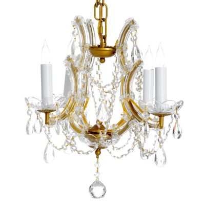 Gallery Maria Theresa Collection Crystal 4 Light Chandelier