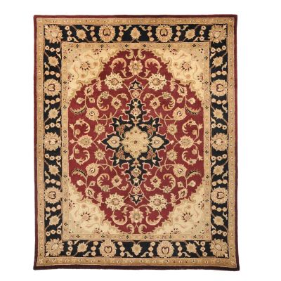 435-414 - Global Rug Gallery Star Flower 8' x 10' Hand Tufted 100% Wool Rug