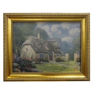 435-472 - Thomas Kinkade "Spring at Stonegate" Framed Textured Print 