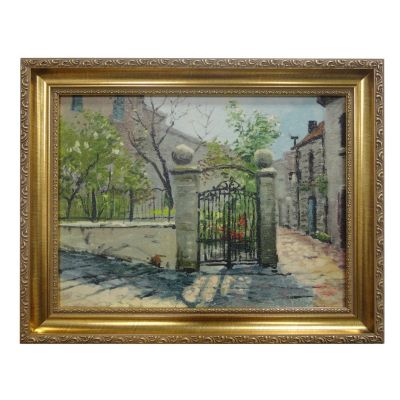 435-473 - Thomas Kinkade ''Sunlit Garden'' Framed Textured Print 