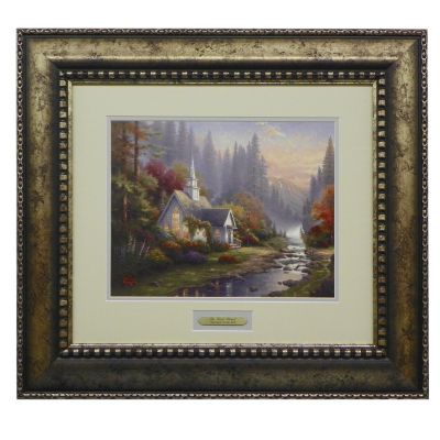 435-480 - Thomas Kinkade Prestige Home Collection ''Forest Chapel'' Framed Print 
