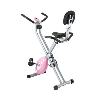 435-497 - Sunny Health & Fitness&reg; Folding Pink Recumbent Bike 