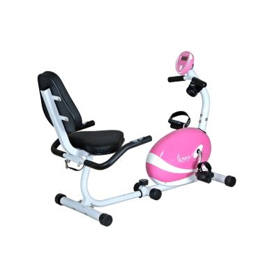 435-508 - Sunny Health & Fitness&reg; Pink Magnetic Recumbent Bike
