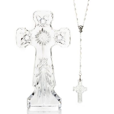 435-547 - Waterford&reg; Crystal Kells Cross & Rosary Pendant Set