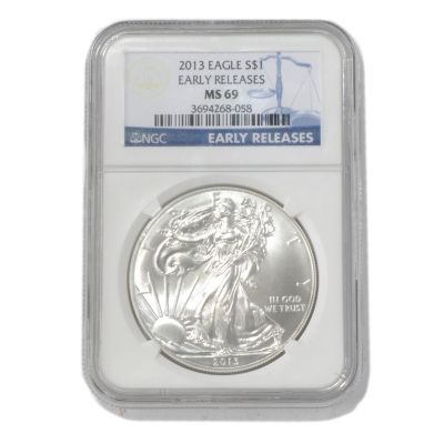 2013 Silver Eagle NGC MS70 Early Releases