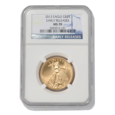2013 $25 Gold Eagle NGC MS70 ER