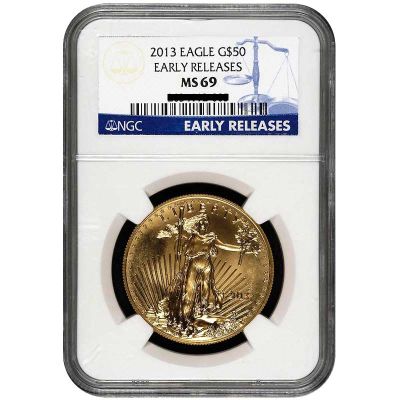 2013 $50 Gold Eagle NGC MS69 ER