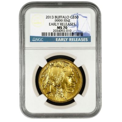 2013 $50 Gold Bufflao NGC MS70 ER