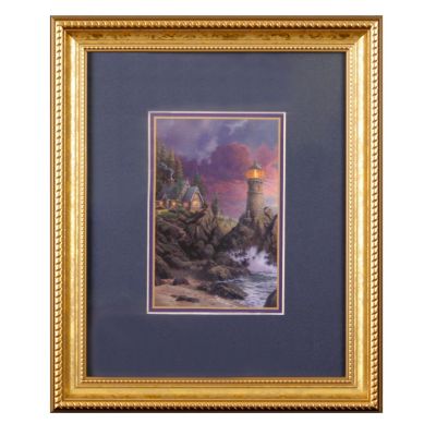 Thomas Kinkade "Split Rock Light" Framed Paper