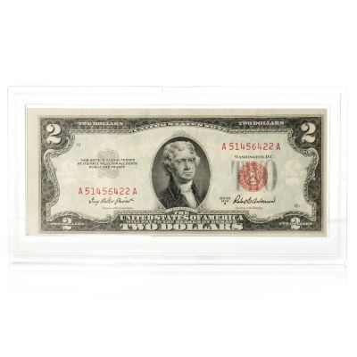 1953 Red Seal $2 Note in UNC