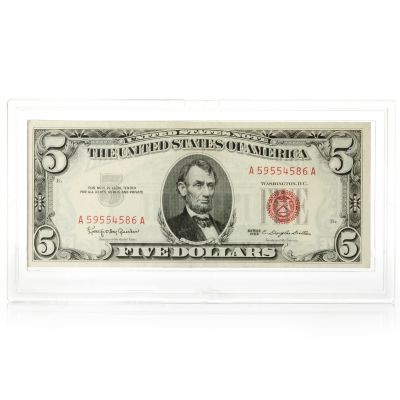 1963 Red Seal $5 in UNC