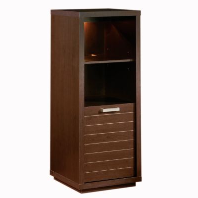 436-178 - South Shore&reg; Sky Line Collection Chocolate Shelf Bookcase 